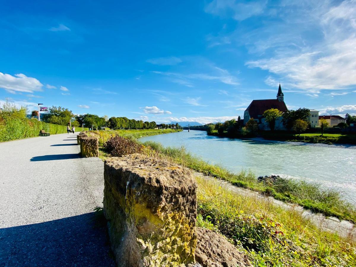 לאופן Ferienwohnung An Der Romantischen Salzachschleife Naehe Salzburg מראה חיצוני תמונה